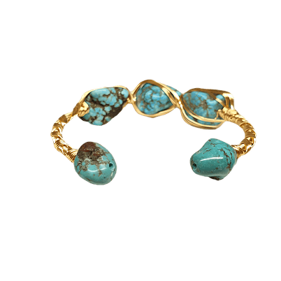 Turquoise Gemstone Handmade Gift Adjustable Firoza Bracelet 7-9